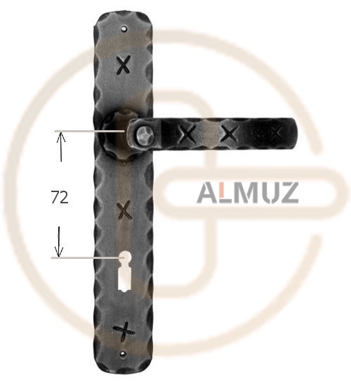 Klamka Jarboj 1091 - rozstaw 72 mm